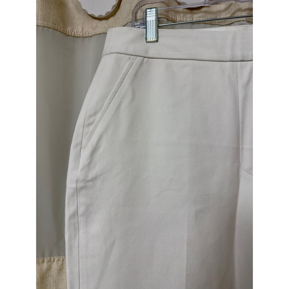 Spanx The Perfect Pant Wide Leg Off White High Rise Trousers Large New - Picture 5 of 9